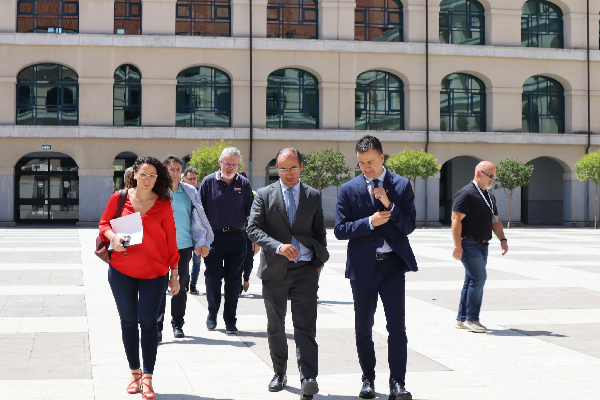 El ministro Héctor Gómez y el rector Ángel Arias han recorrido el campus de Leganés de la UC3M