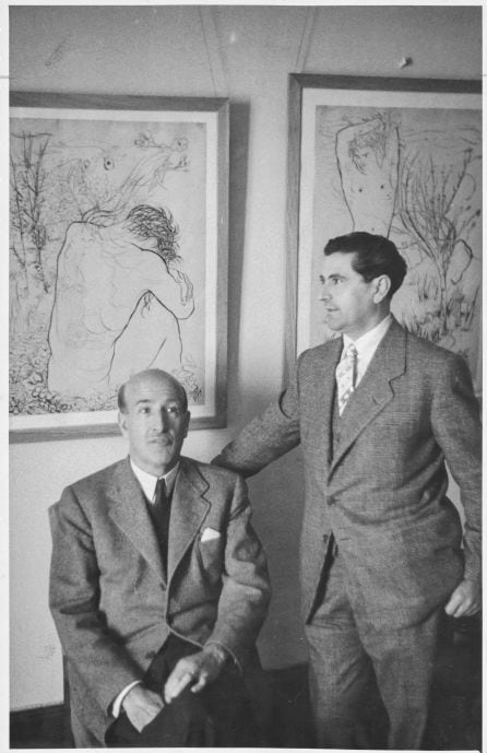 Vicente Aleixandre y Gregorio Prieto, 1935