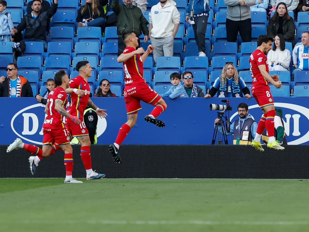 RCD Espanyol 1-2 Getafe CF:resumen, resultado y goles del partido de la jornada 29 de LaLiga