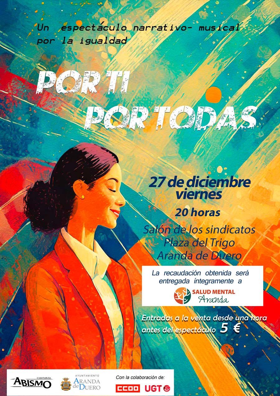 Cartel &quot;Por ti, por todas&quot; 27 diciembre