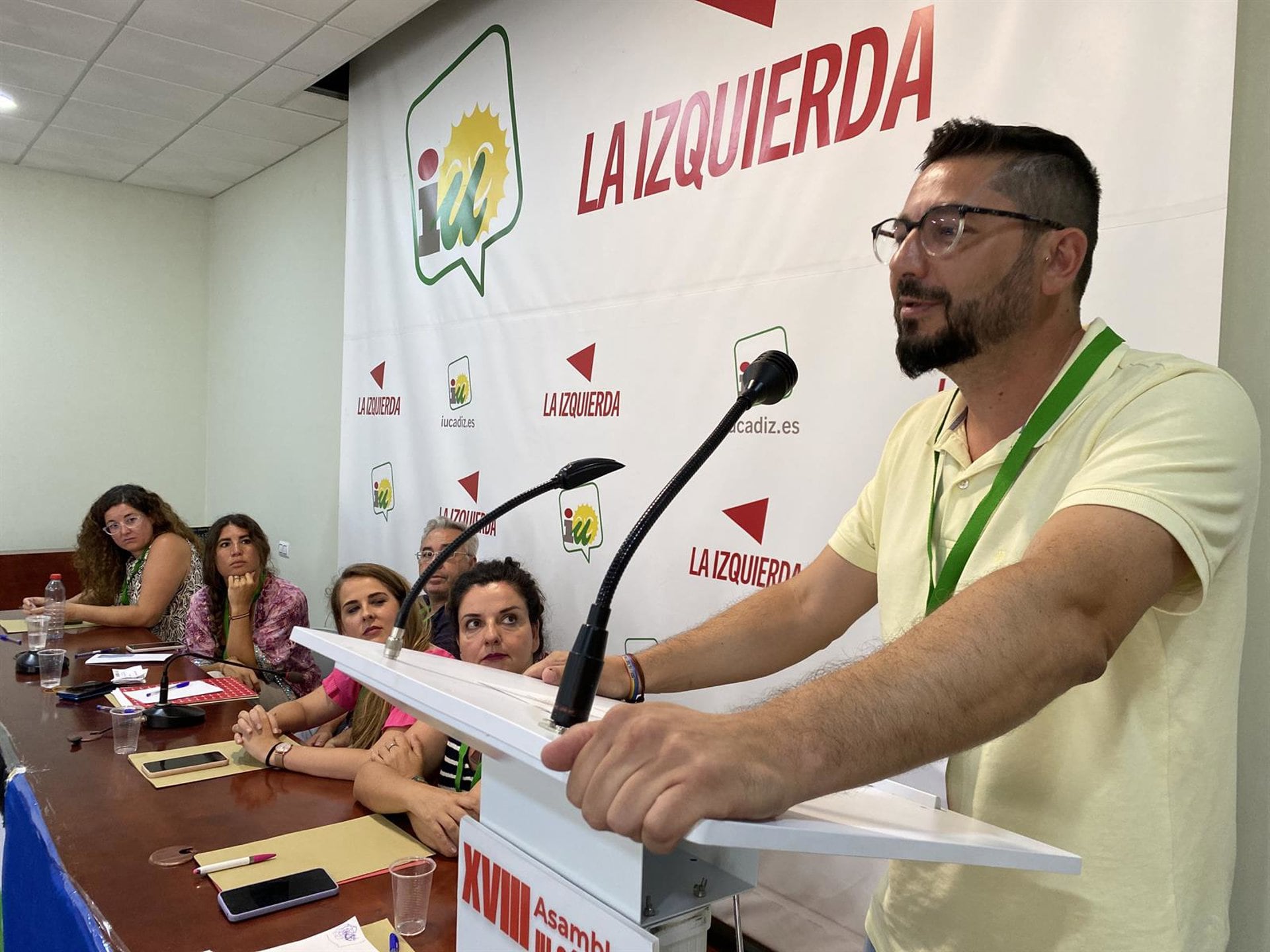 El coordinador provincial de IU Cádiz, Jorge Rodríguez