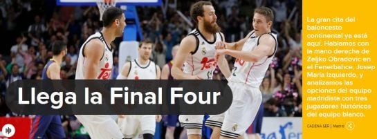 Escucha toda la previa de la Final Four, en Play Basket