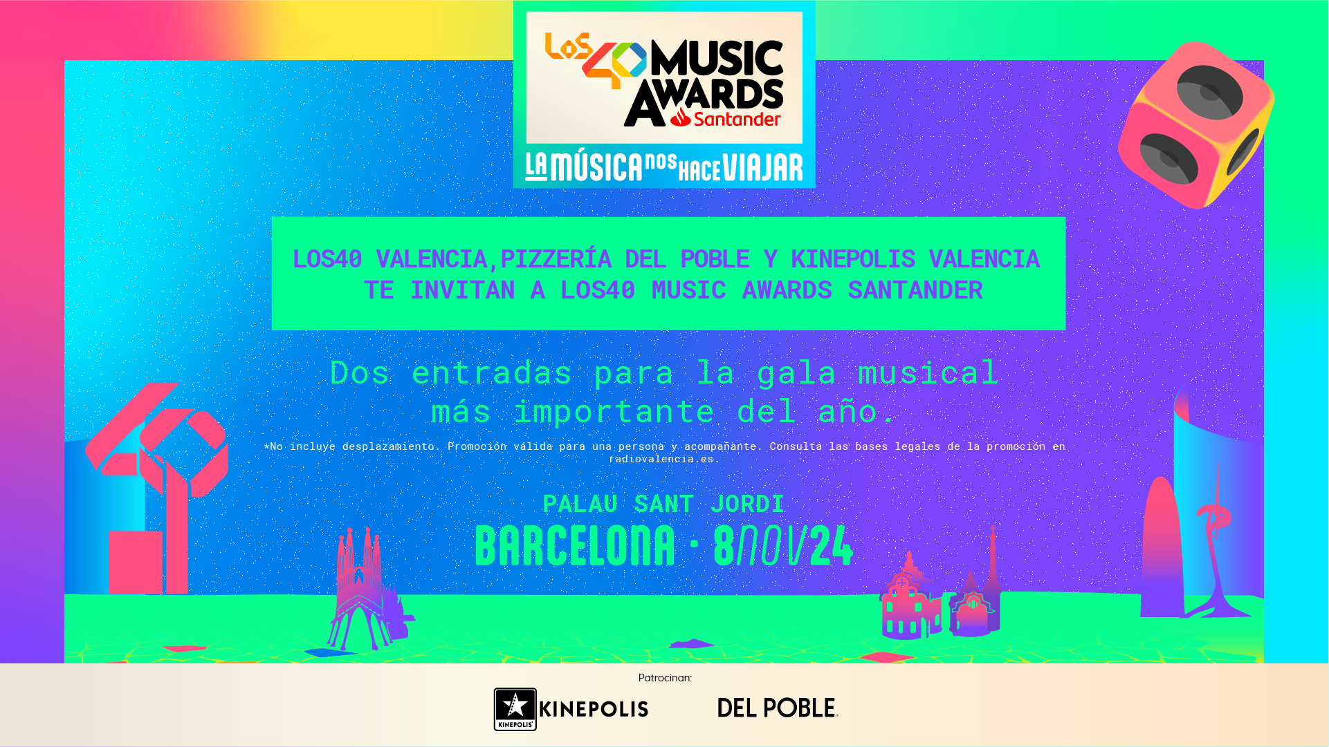 Los40 Music Awards sorteo de entradas