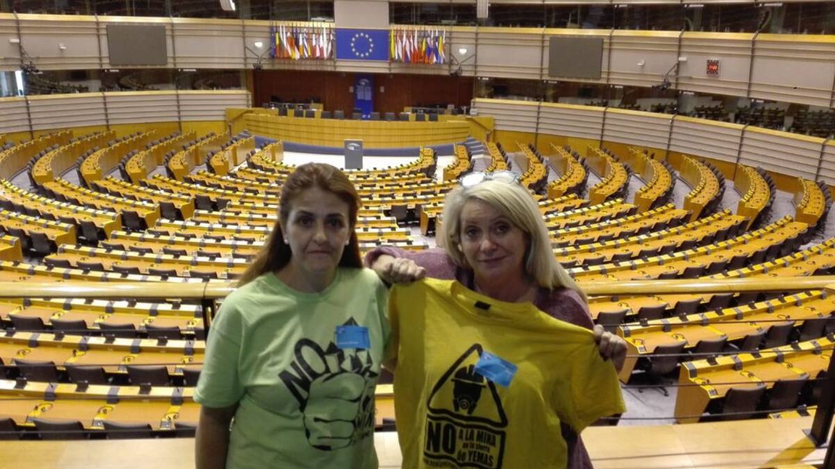 Las plataformas 'antiminas' en el Parlamento Europeo