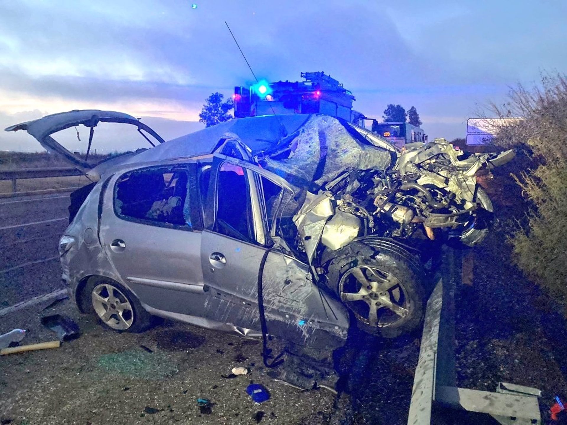 Accidente mortal en la N-630 a su paso por Guillena