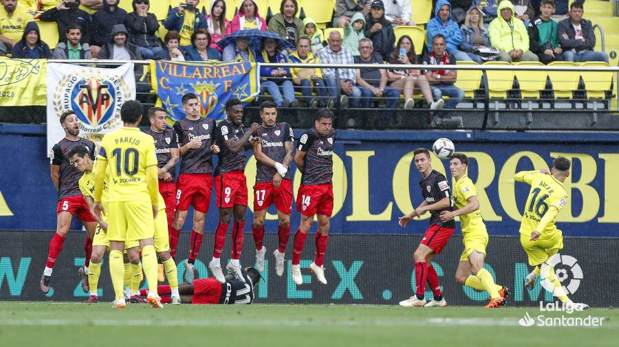 Uno de los dos goles de Baena al Athletic.