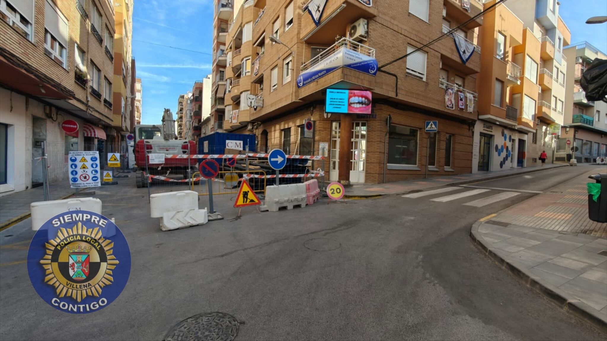 Recorrido alternativo por obras