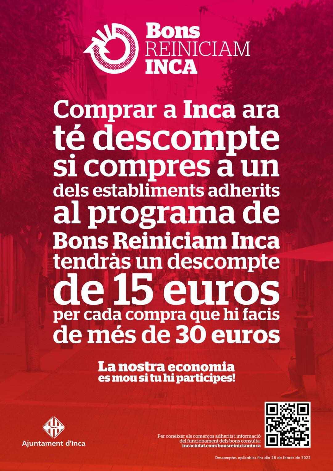 121 establecimientos se suman a la campaña de los bonos Reiniciam Inca