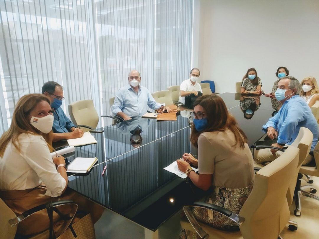 Un momento de la reunión.