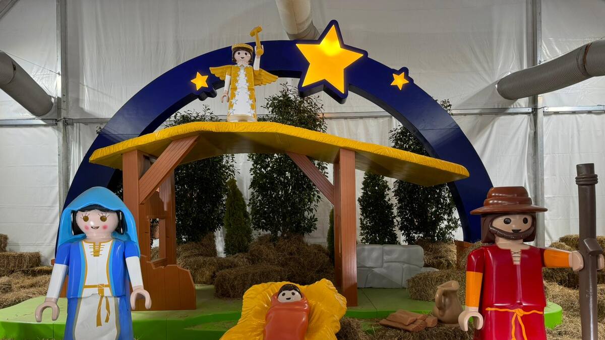 A Pie de Calle 2 de enero, Belén gigante de Playmobil