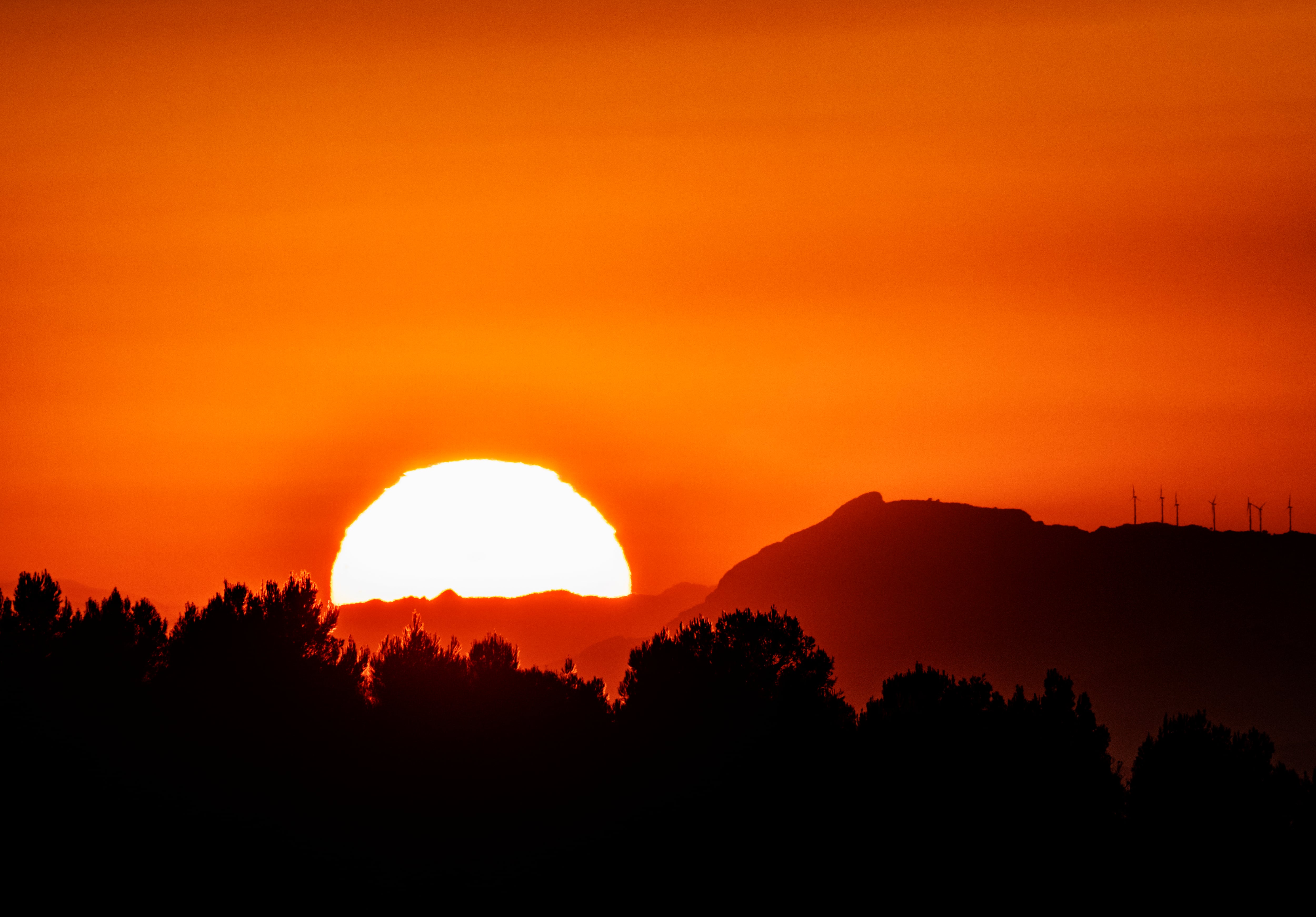 Atardecer en la Serra de Mariola