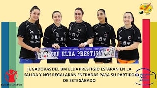 Jugadoras del Elda Prestigio darán la salida en la carrera Save the Children del C. P. Pintor Sorolla