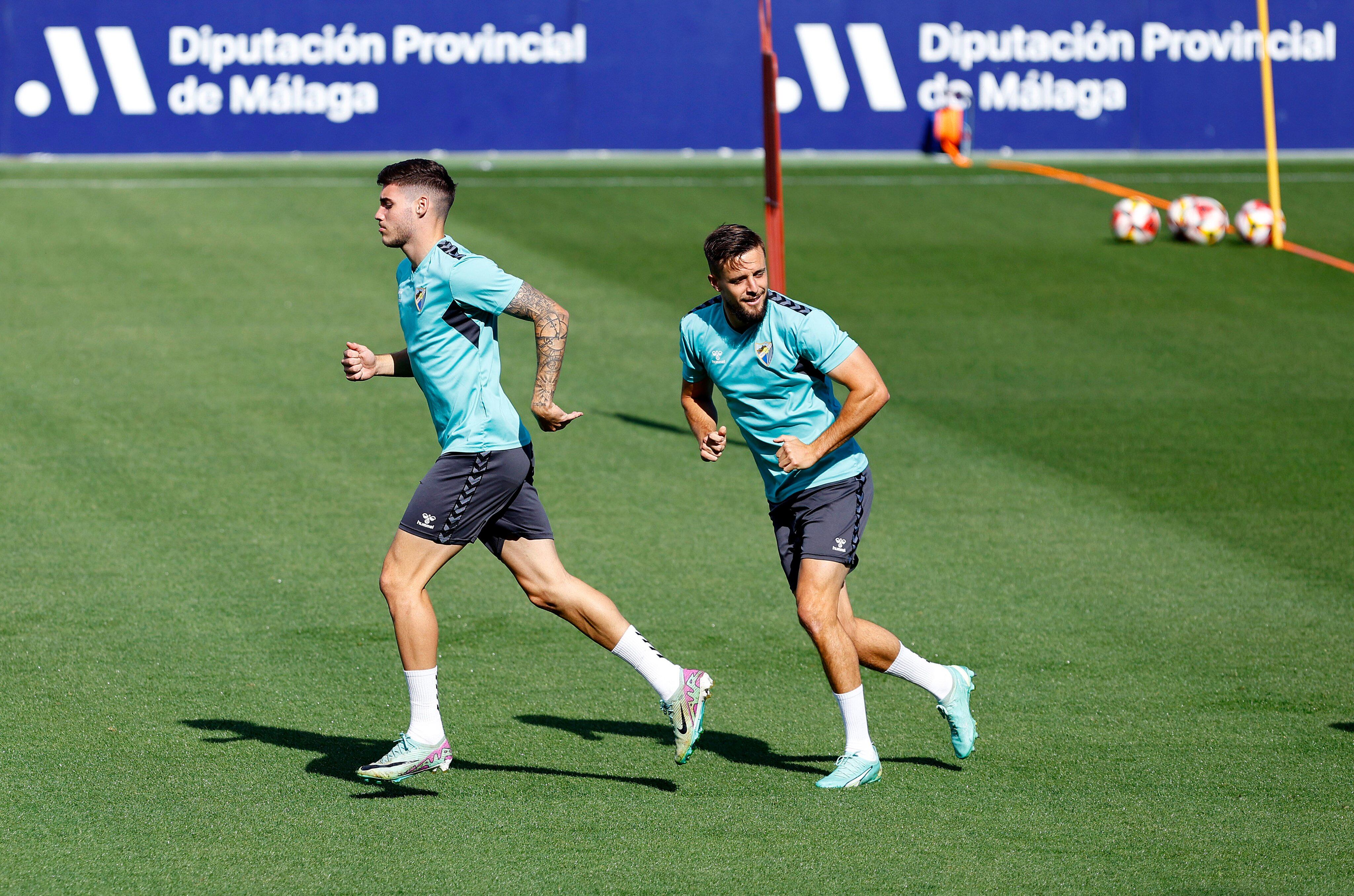 El Málaga realizó este martes el primer entrenamiento de la semana para preparar el encuentro del sábado ante el Celta B