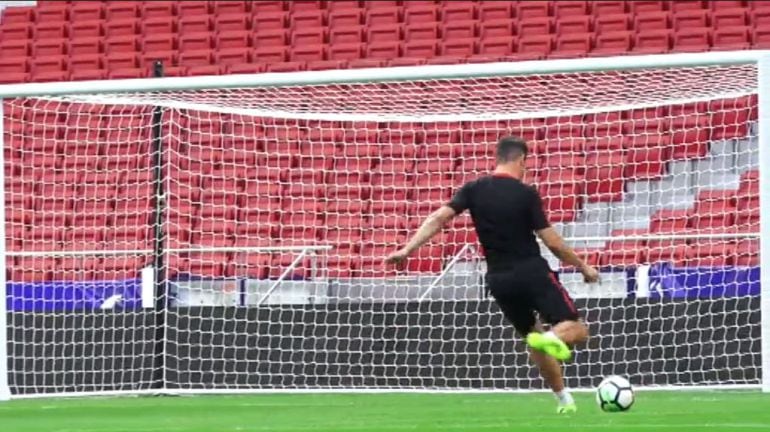 Diego Pablo Simeone, en el Wanda Metropolitano.