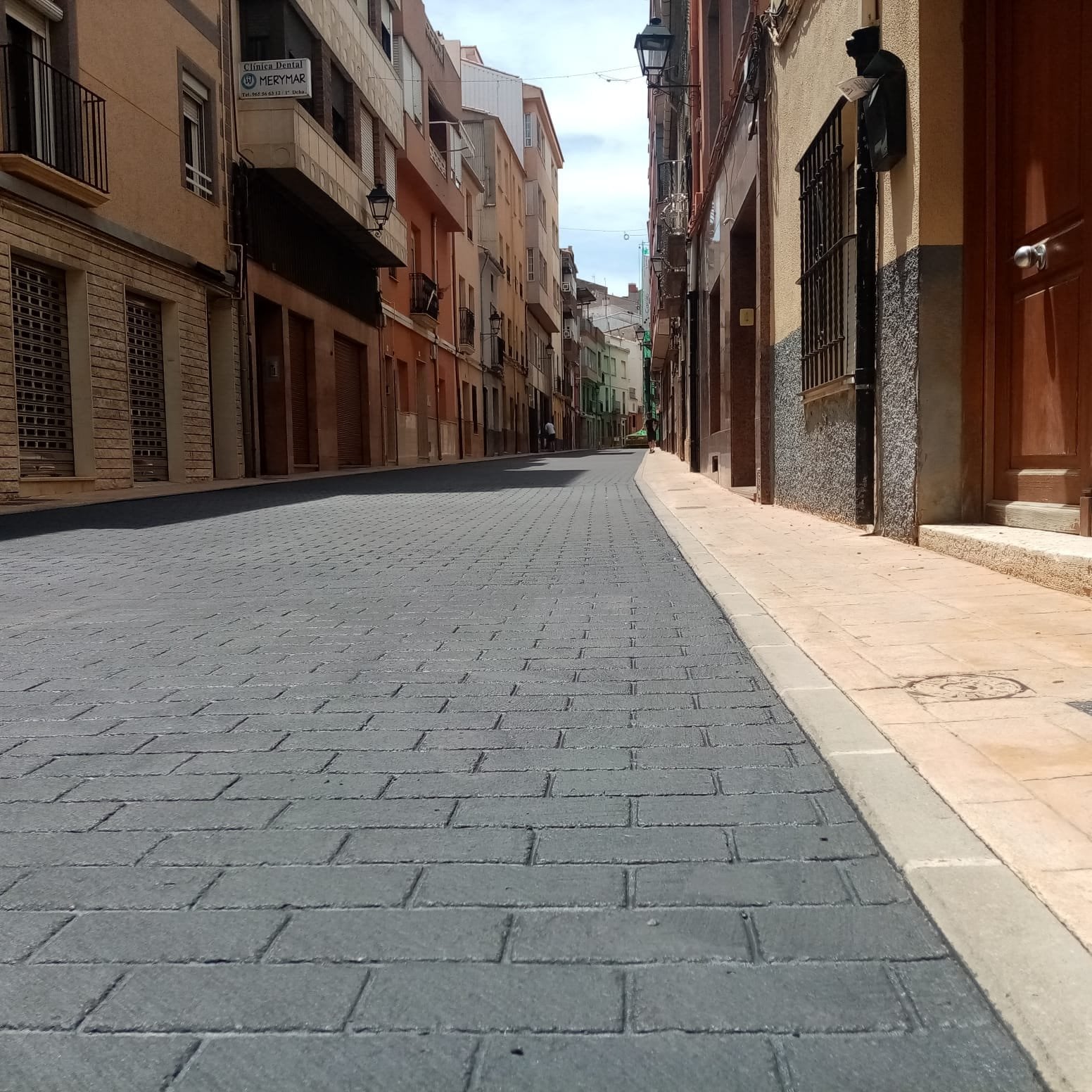 Una de las calles que lleva al centro de Banyeres