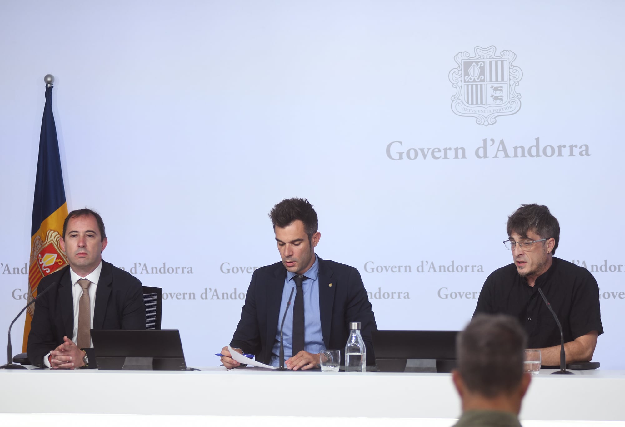 El secretari d'Estat de Mobilitat i Transports, David Forné, durant la presentació dels canvis al servei de bus