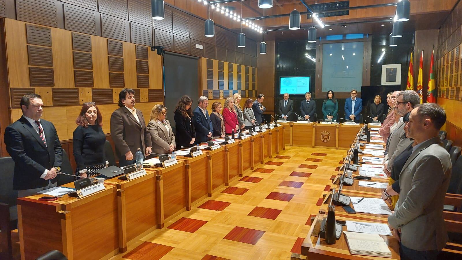 Pleno en el Ayuntamiento de Huesca