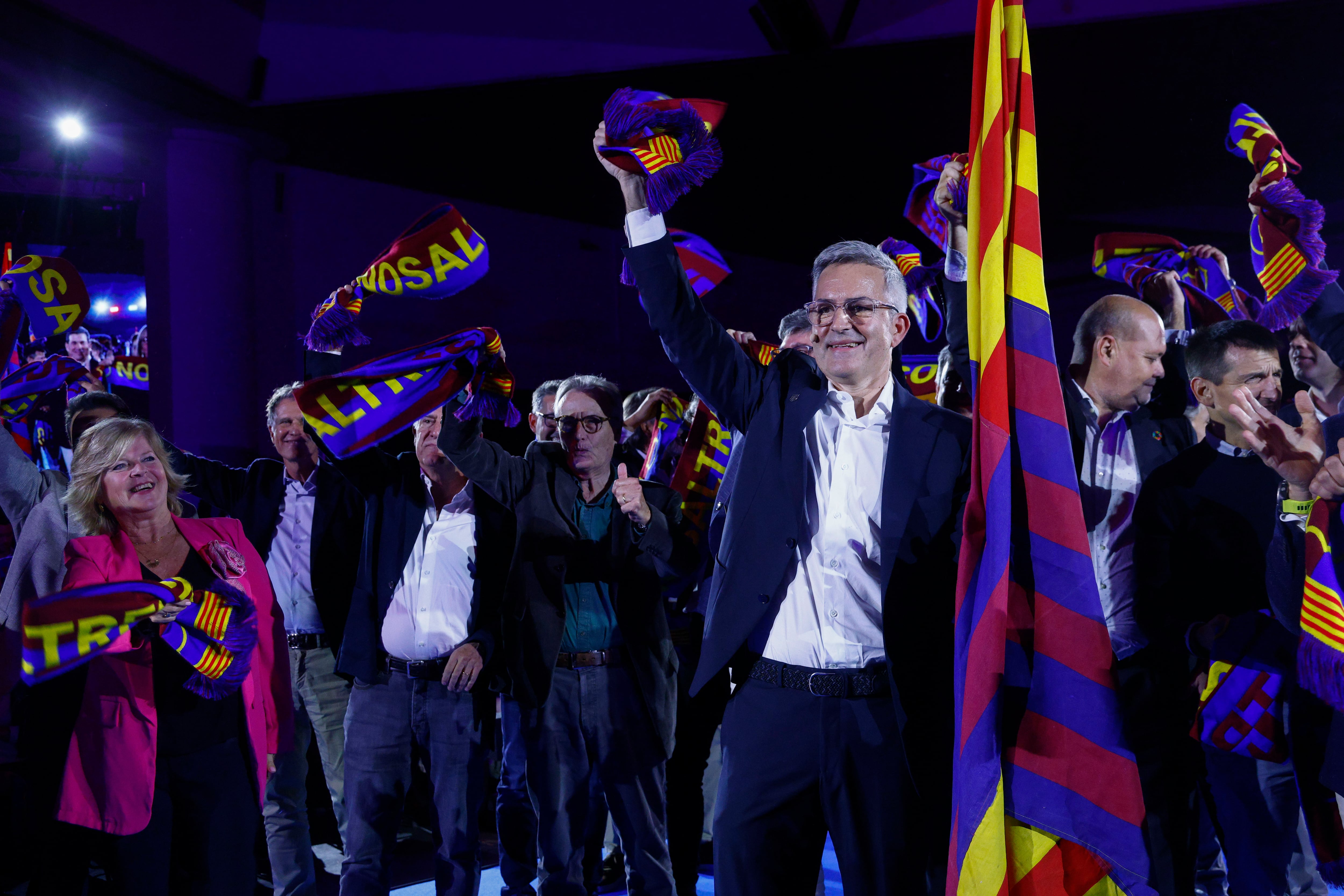 Víctor Font durante la presentación de 'El Barça que volem'