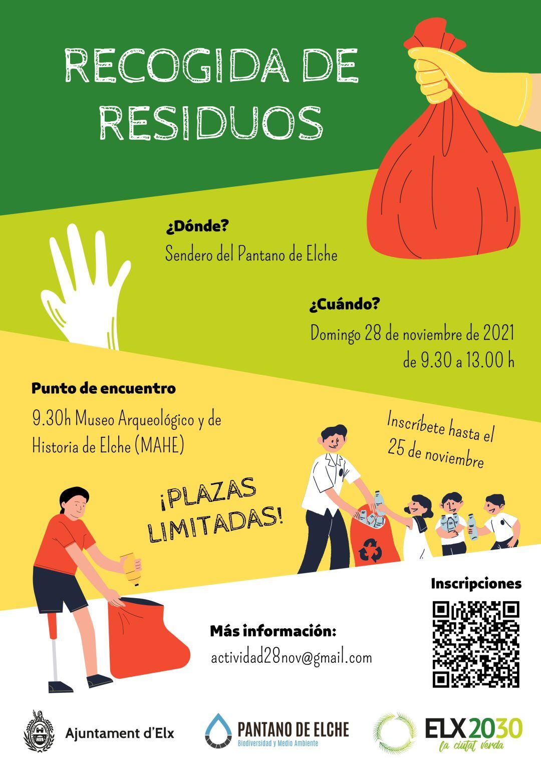 Cartel recogida de residuos