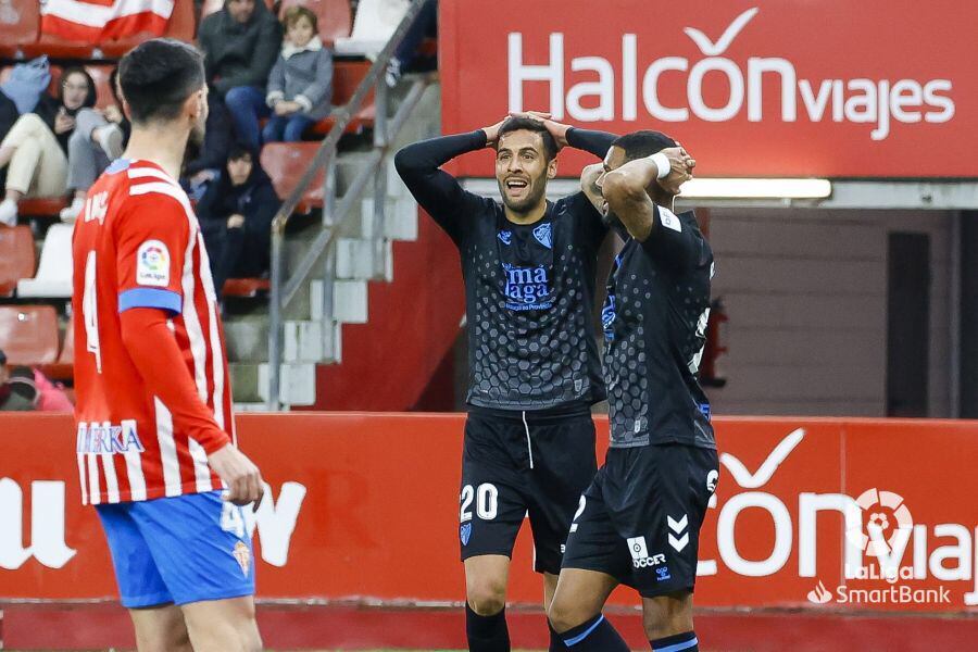 El Málaga consiguió un punto en el Molinón ante el Sporting al empatar a cero goles