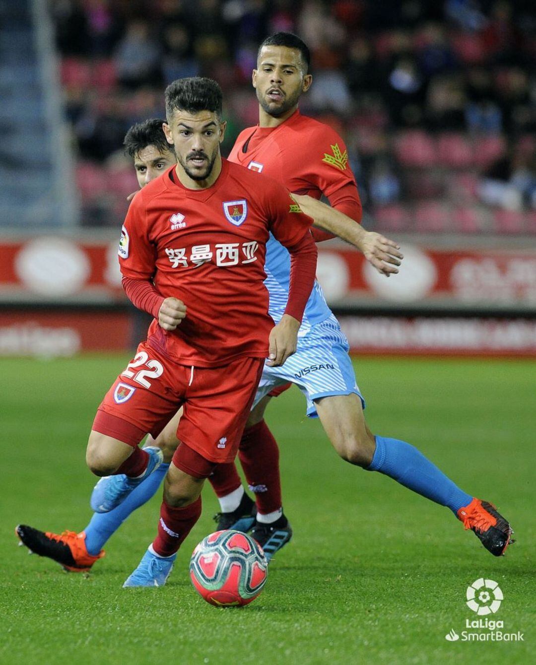 Curro Sánchez, durante el partido ante el Lugo.