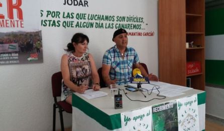 Una de las ruedas de prensa que han compartido Andrés Bódalo y Juana Cazorla