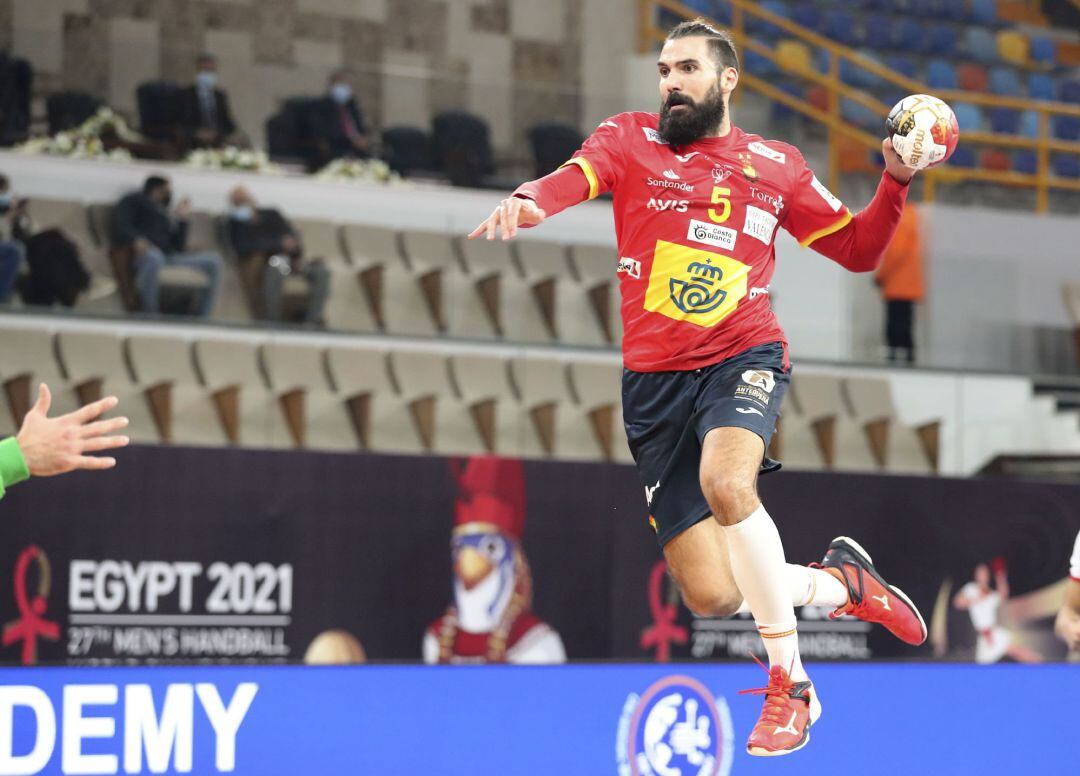 Jorge Maqueda, durante el partido. 