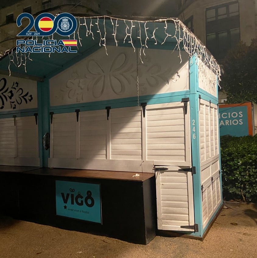 Imagen de la caseta forzada en el Cíes Market de Vigo