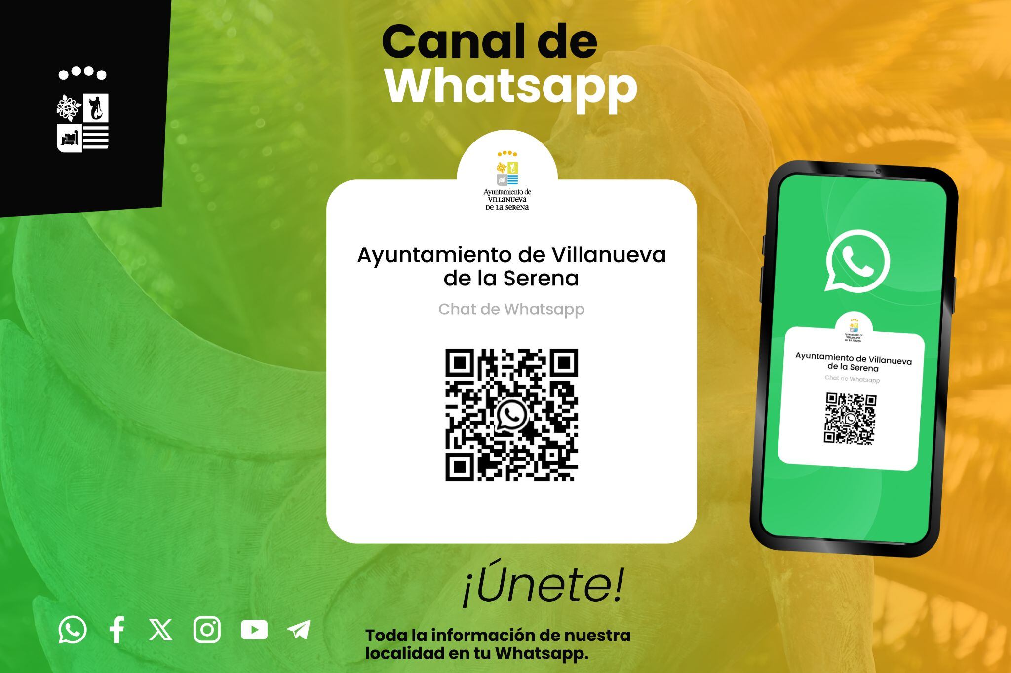 Villanueva lanza su nuevo canal de WhatsApp para acercar toda la información a los ciudadanos