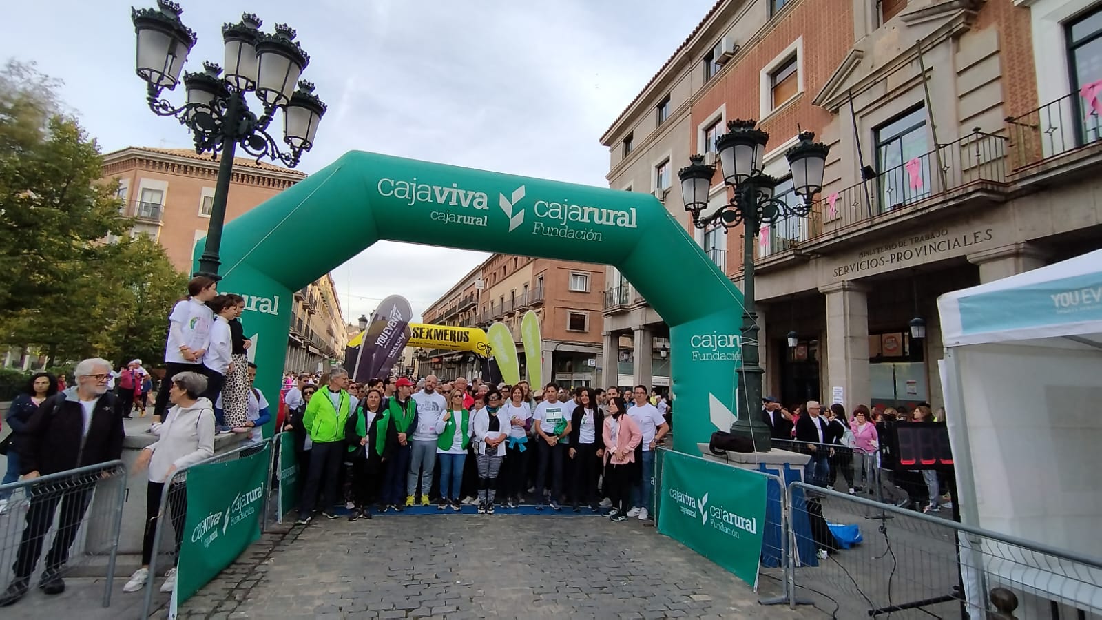 Imágenes de la salida de la marcha minutos antes de comenzar