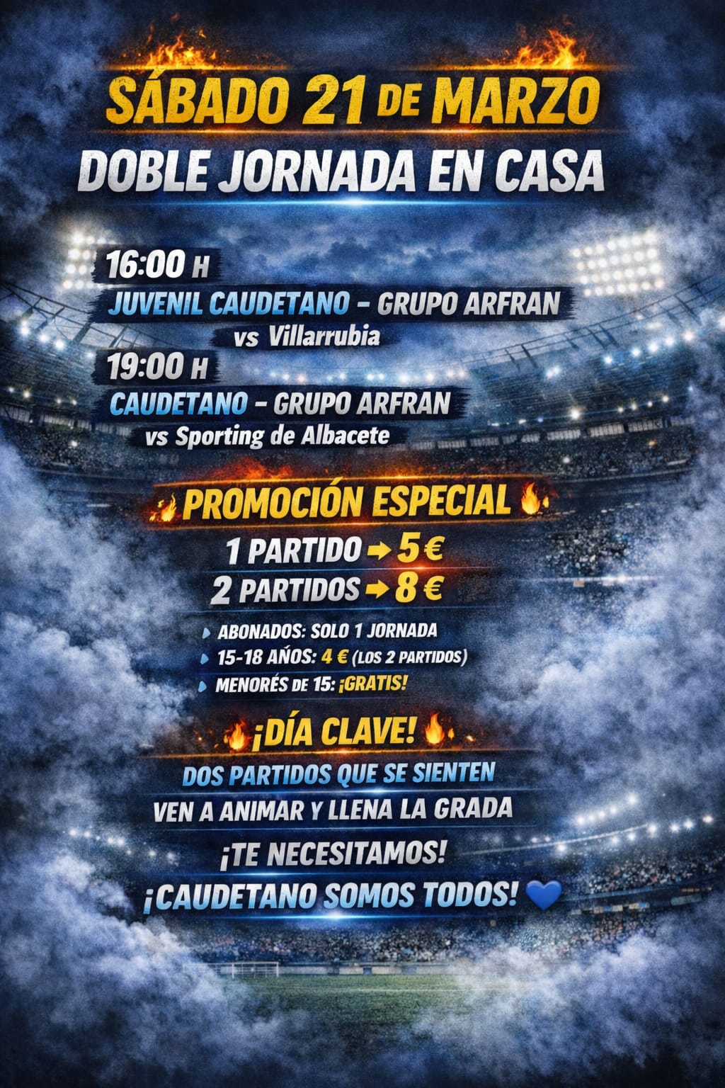 Cartel de la doble jornada