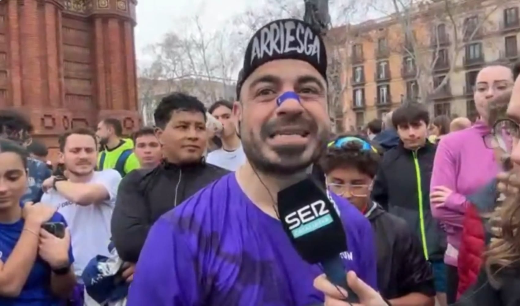 Valentí Sanjuan completa su quinta maratón consecutiva en Barcelona