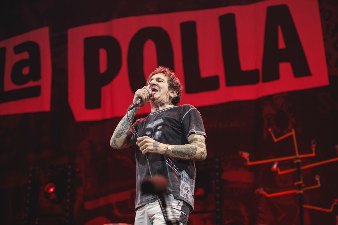 El cantante de La Polla Records en un concierto en 2019 en Barcelona