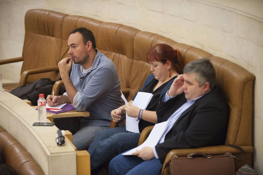 Grupo parlamentario de Podemos, en tiempos no revueltos.