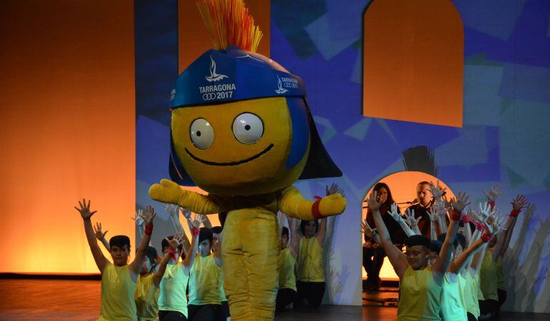 Tarracus, mascota dels Jocs Mediterranis Tarragona 2017.