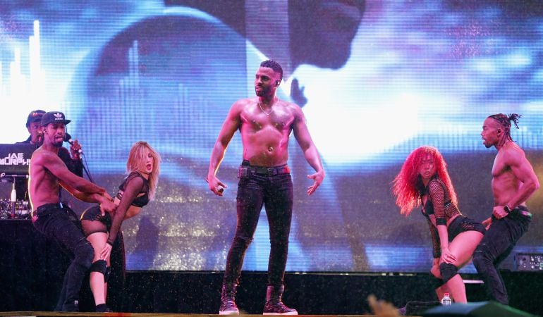 El cantante Jason Derulo durante uno de sus conciertos.