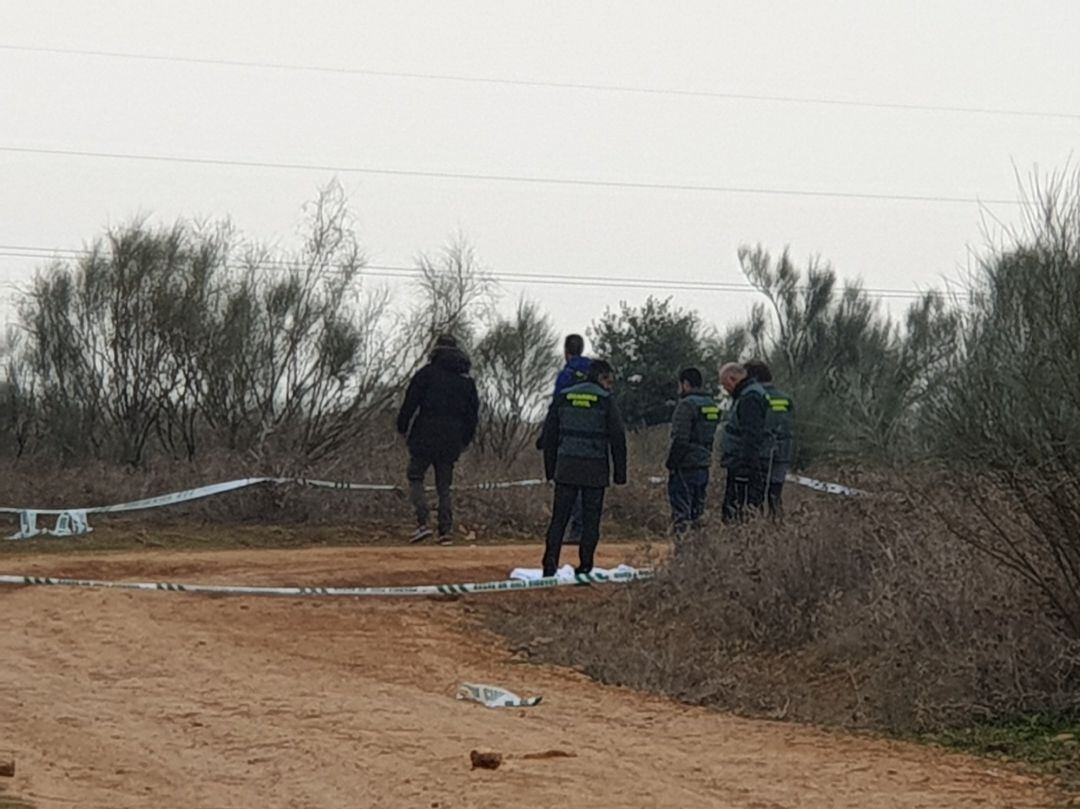 Paraje donde se ha encontrado el cuerpo de una mujer vecina de Villanueva 