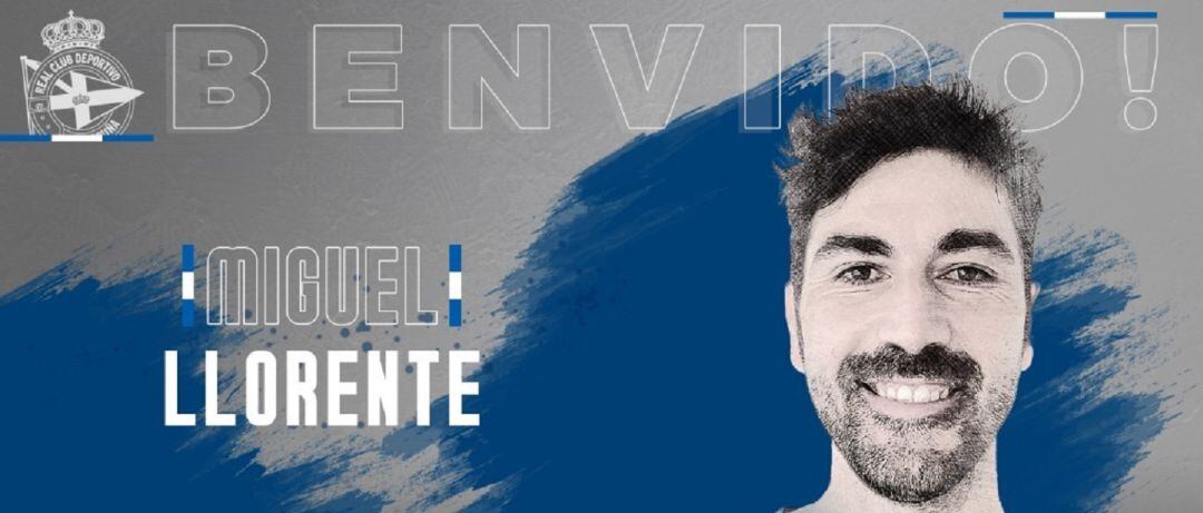 El Deportivo da la bienvenida a Miguel Llorente