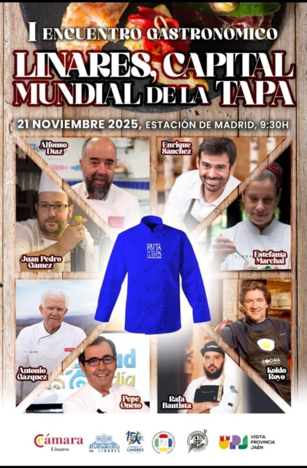 Imagen promocional del evento 'Linares, Capital Mundial de la Tapa'.