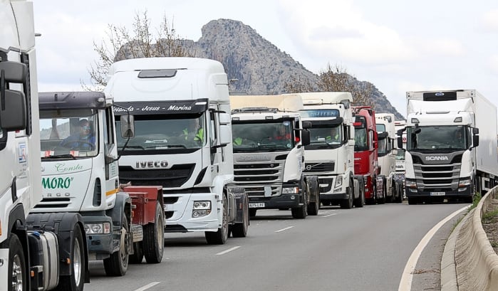 Protesta de transportistas