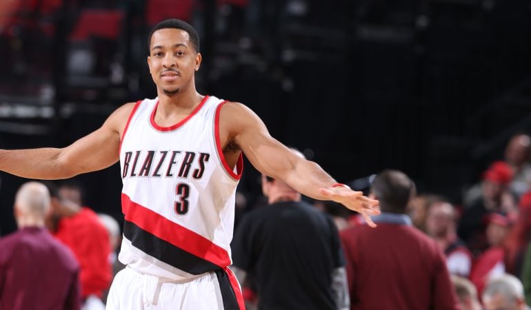 CJ McCollum, durante un encuentro de los Blazers