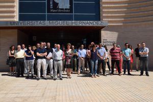 Concentración en la Universidad Miguel Hernández