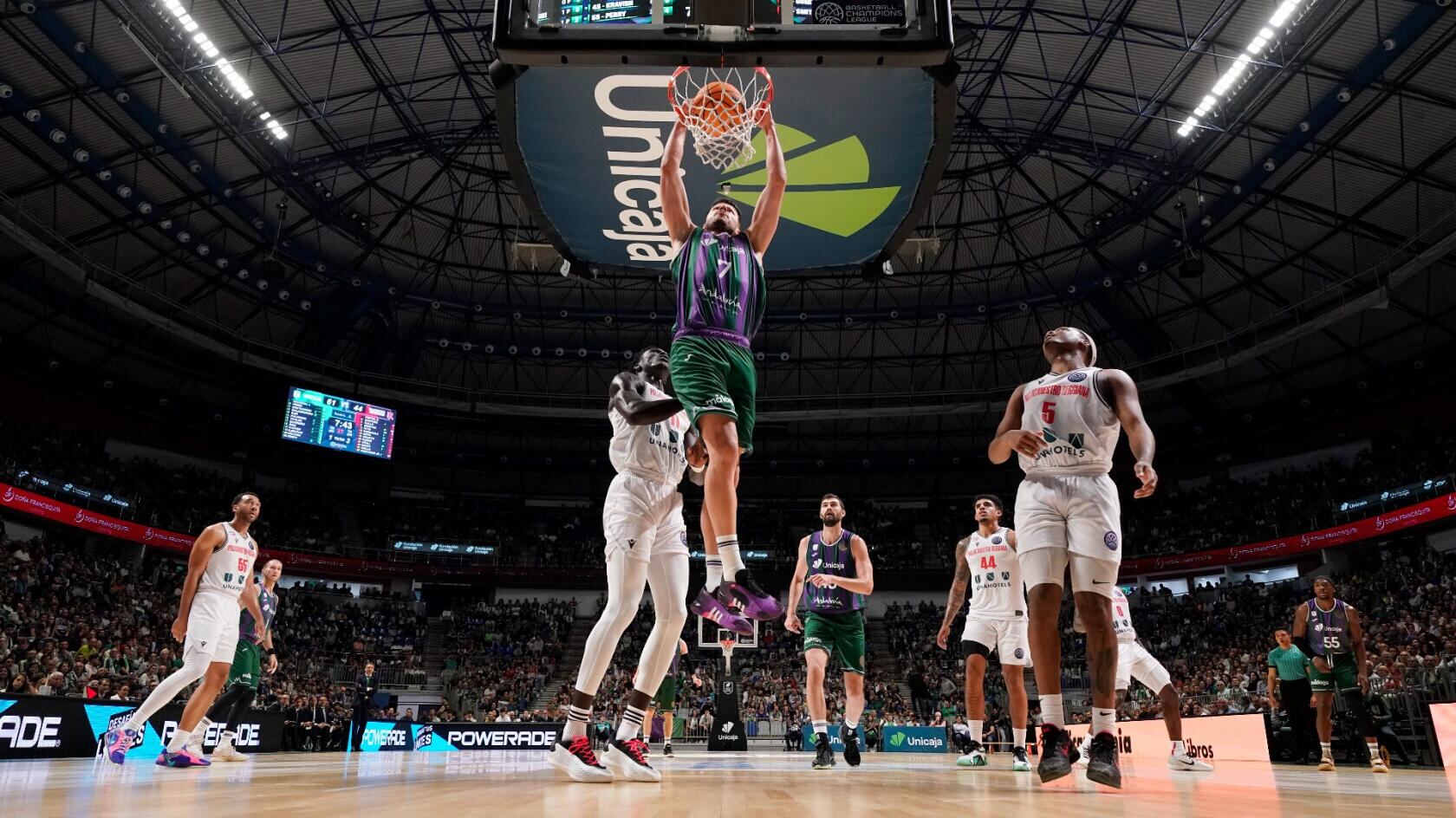 El Unicaja se enfrenta este martes al Pallacanestro Reggiana en los cuartos de final de la BCL