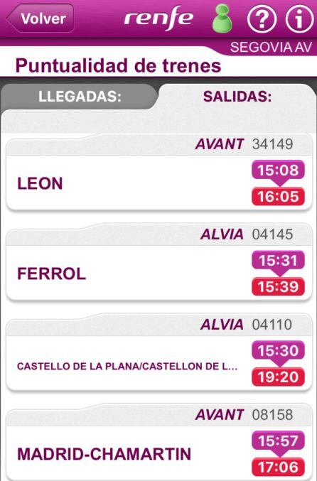 El tren con destino a Castellón acumula un retraso de cerca de cuatro horas