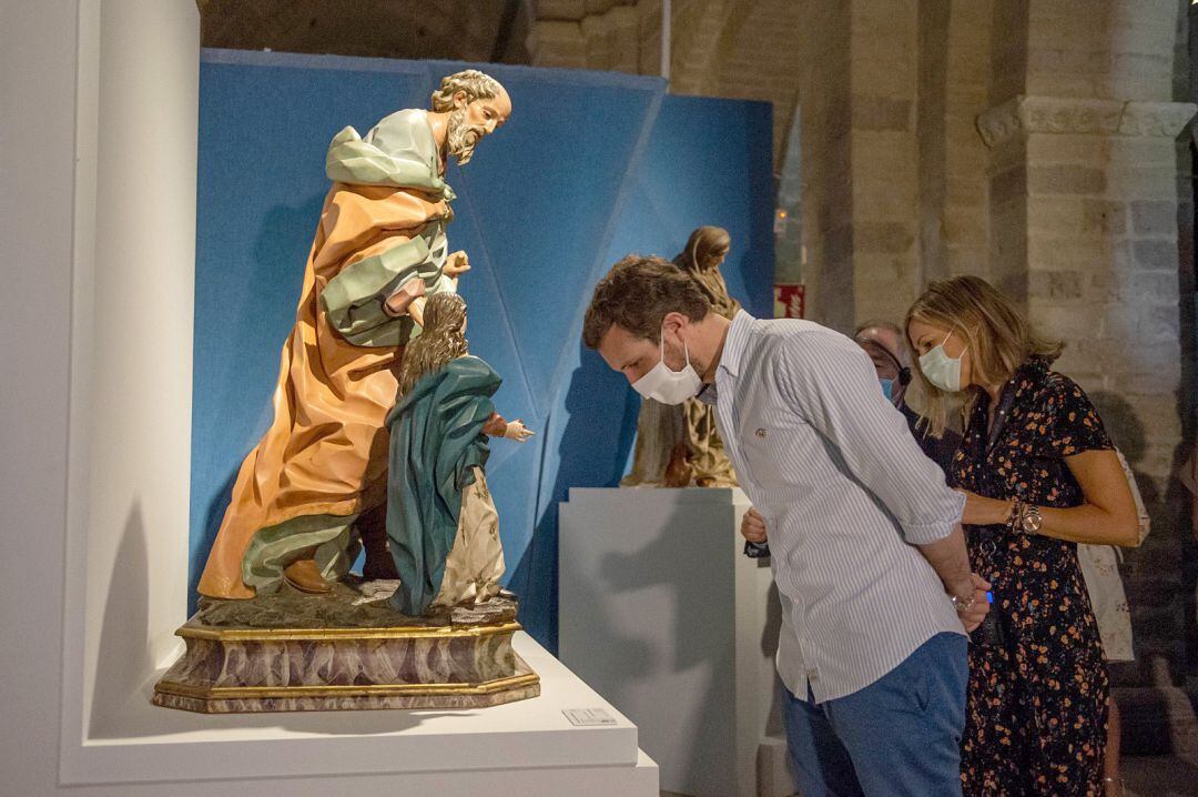 Pablo Casado visita Las Edades del Hombre en Carrión de los Condes (Palencia)