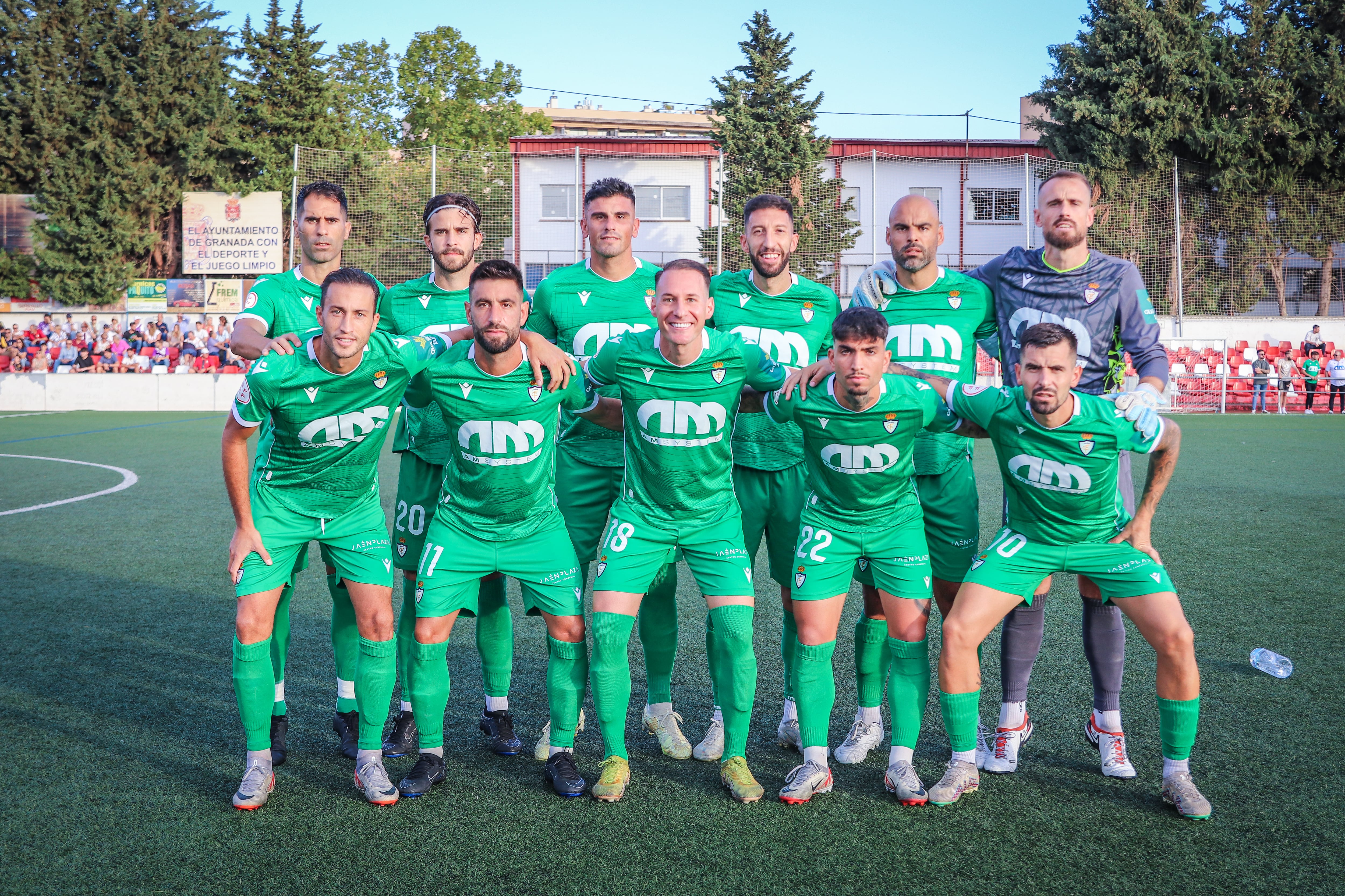 11 inicial del Real Jaén en el encuentro ante el Arenas de Armilla.