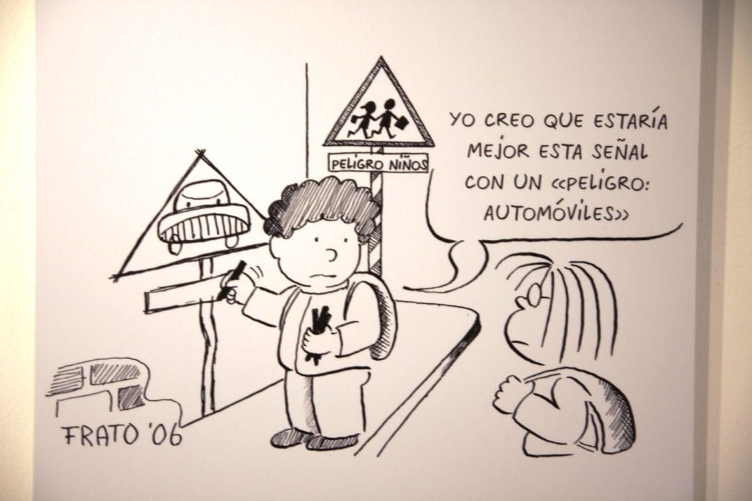 Viñeta de la exposición de Francesco Tonucci