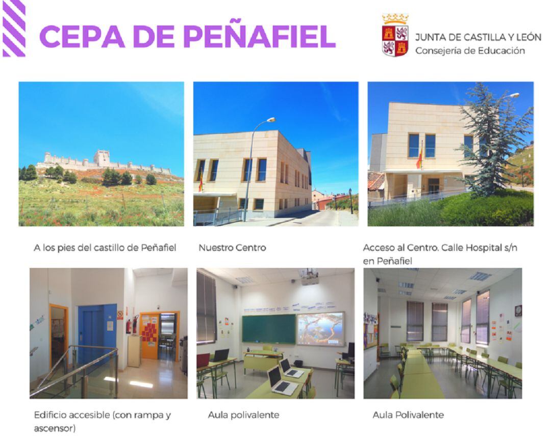 Imágenes del aula de Peñafiel