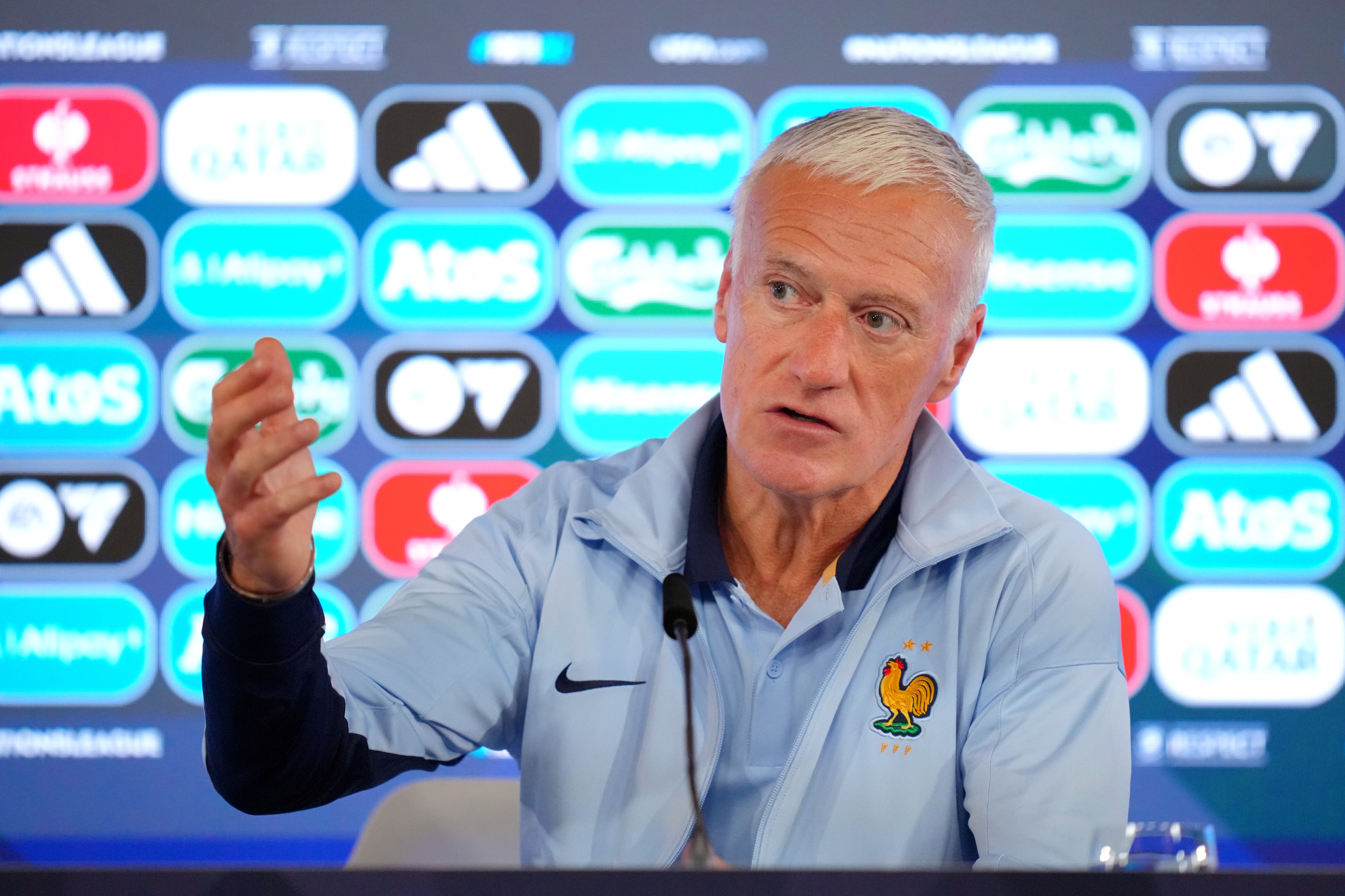Didier Deschamps, en la rueda de prensa previa al España-Francia de la UEFA Nations League