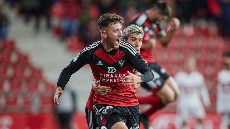 Partido disputado este sábado entre Mirandés y Albacete